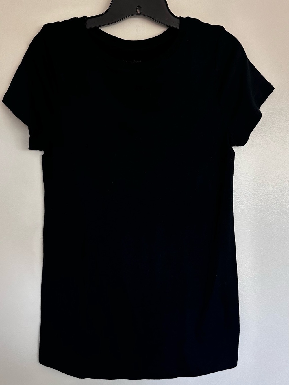 Isabel Maternity Black Short Sleeve Crewneck Tee